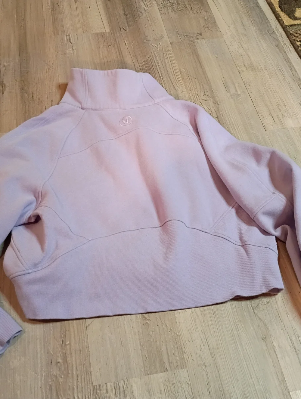 lululemon athletica Lavender Half-Zip Cropped Sweatshirt